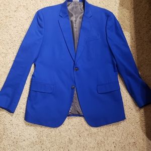JF Ferrar Mens Blazer Sportcoat Slim Fit 44R Royal Blue